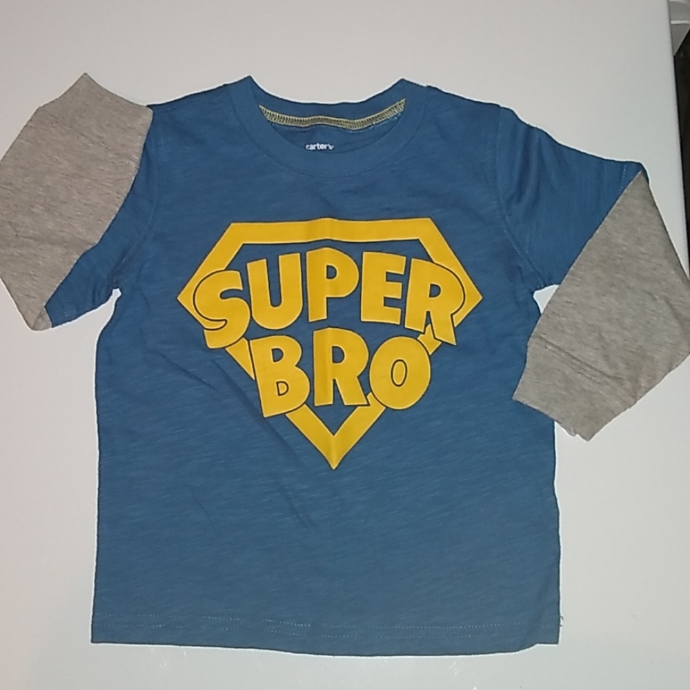 CARTER'S super bro long sleeve shirt 24 months